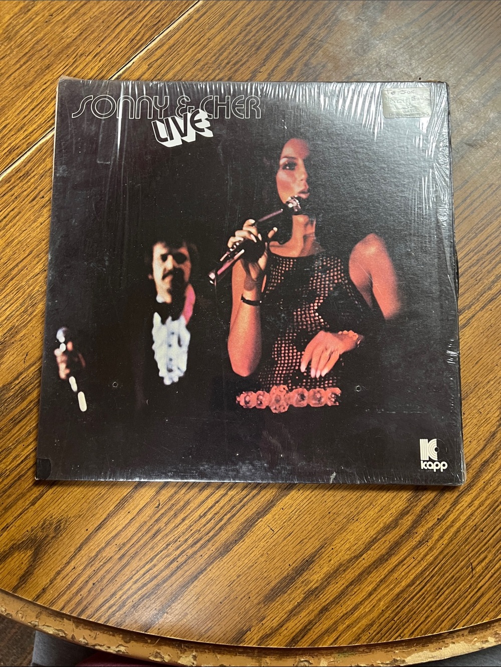 Sonny & Cher Live Vinyl LP – Black with Red Accents